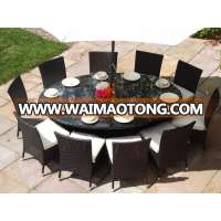 PE rattan outdoor furniture dining table and chair (DH-N9075)